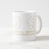 ドルエレガントプライド- 2025年のクラス母バッジ ジャンボコーヒーマグカップ (正面右)