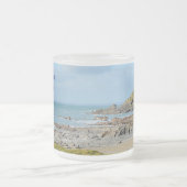 ドルコーヴコーンウォールイングランドポールダークロケーション フロストグラスマグカップ (中央)