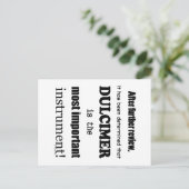 ドルシマー 最も重要な楽器 ポストカード (スタンド正面)