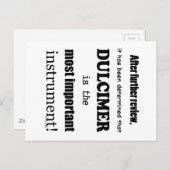 ドルシマー 最も重要な楽器 ポストカード (正面/裏面)