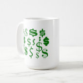 ドルシンボルや象徴 コーヒーマグカップ (正面左)