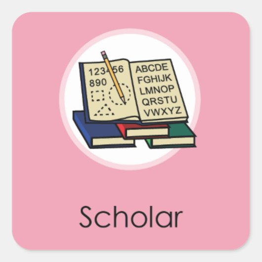 ドルジャビ・ドルジャンチ韓国人1歳の誕生日の学者 スクエアシール (正面)