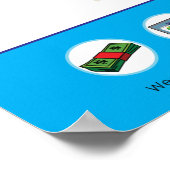 ドルジャビ・ドルジャンチ・ドール韓国の最初の誕生日のサイン ポスター (角)