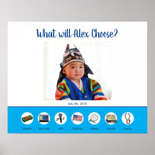 ドルジャビ・ドルジャンチ・ドール韓国の最初の誕生日のサイン ポスター (正面)