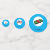 ドルジャビ・ドルジャンチ・ドール韓国1歳の誕生日 コンフェッティ (裏面)