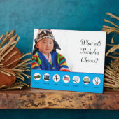 ドルジャビ・ドルジャンチ・ドール韓国1歳の誕生日 フォトプラーク (側面)