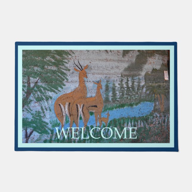 ドルズ通りアートガゼル ドアマット (正面)