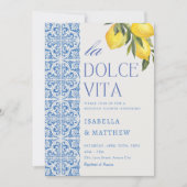 ドルチェイタリアンヴィタカップルウェディングシャワー 招待状 (正面)