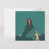 ドルチェファーニエンテファッションイラストレーションカード 招待状 (正面/裏面)