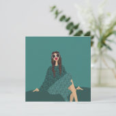 ドルチェファーニエンテファッションイラストレーションカード 招待状 (スタンド正面)