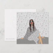 ドルチェファーニエンテファッションイラストレーションカード 招待状 (正面/裏面)