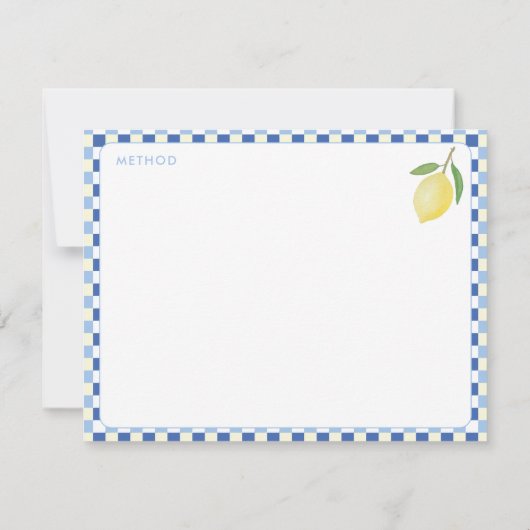 ドルチェヴィタジオメトリックブライダルシャワーレシピカード 招待状 (裏面)