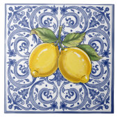 ドルチェヴィタメディタランブルー&レモンタイルイタリアンズ タイル (正面)