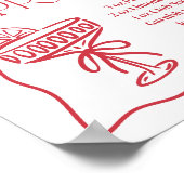 ドルチェヴィタリモイタリアンンチェロスピリッツ飲料の看板 ポスター (角)