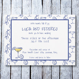 ドルチェヴィタリモンチェロイタリアン結婚ズ 招待状