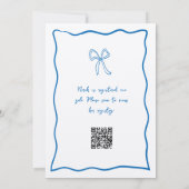 ドルチェヴィタ手書きブライダルシャワー 招待状 (裏面)