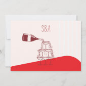 ドルチェヴィータイタリアンウェディングシャワーリハーサルディナー 招待状 (裏面)