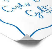 ドルチェヴィータイタリアンブライダルシャワーカード&ギフトサイン ポスター (角)