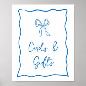 ドルチェヴィータイタリアンブライダルシャワーカード&ギフトサイン ポスター (正面)