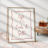 ドルチェヴィータイタリアンブライダルシャワーカード&ギフトサイン ポスター