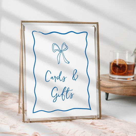 ドルチェヴィータイタリアンブライダルシャワーカード&ギフトサイン ポスター