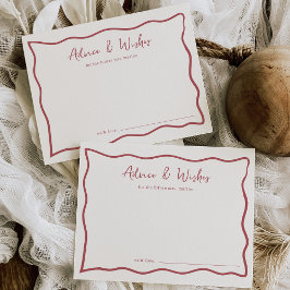 ドルチェヴィータブライダルシャワーアドバイスカード ポストカード