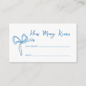 ドルチェヴィータブライダルシャワーキスサプライカード エンクロージャーカード (正面)