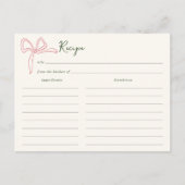 ドルチェヴィータブライダルシャワーレシピカード ポストカード (正面)