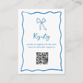 ドルチェヴィータブライダルシャワーレジストリ エンクロージャーカード (正面)