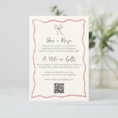 ドルチェヴィータブライダルシャワーレジストリ&レシピ エンクロージャーカード (スタンド正面)