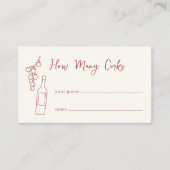ドルチェヴィータブライダルシャワーワインコルクスゲットカード エンクロージャーカード (正面)