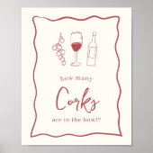 ドルチェヴィータブライダルシャワー「コークの数」サイン ポスター (正面)
