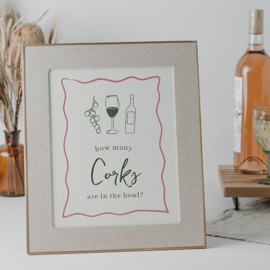 ドルチェヴィータブライダルシャワー「コークの数」サイン ポスター