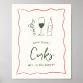 ドルチェヴィータブライダルシャワー「コークの数」サイン ポスター (正面)