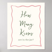 ドルチェヴィータブライダルシャワー"何人のキス"サイン ポスター (正面)