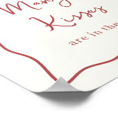 ドルチェヴィータブライダルシャワー"何人のキス"サイン ポスター (角)