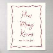 ドルチェヴィータブライダルシャワー"何人のキス"サイン ポスター (正面)