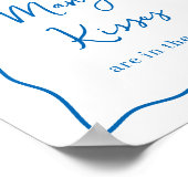 ドルチェヴィータブライダルシャワー"何人のキス"サイン ポスター (角)