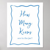 ドルチェヴィータブライダルシャワー"何人のキス"サイン ポスター (正面)