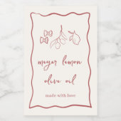 ドルチェヴィータ ウェーブ ストライプ イタリアン フードラベル (シングルラベル)