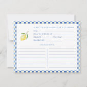 ドルチェヴィータ ジオメトリック ブライダルシャワー レシピ カード (正面)