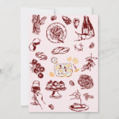 ドルチェヴィータ | リハーサルイタリアンディナー招待状 招待状 (裏面)