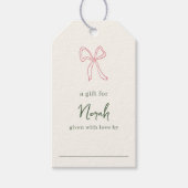 ドルチェヴィータ 手書きディスプレイシャワー ギフトタグ (正面)