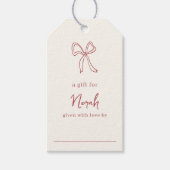 ドルチェヴィータ 手書き ディスプレイ シャワー ギフトタグ (正面)