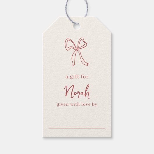 ドルチェヴィータ 手書き ディスプレイ シャワー ギフトタグ (正面)