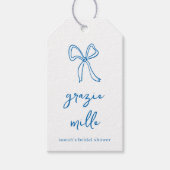 ドルチェヴィータ 手書き ブライダルシャワー ギフトタグ (正面)