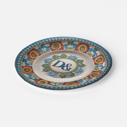 ドルチェ&ガバナカレットシリアーノ紙プレート ペーパープレート (アングル)