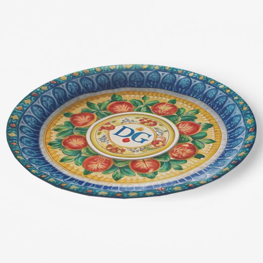 ドルチェ&ガバナカレットシリアーノ紙プレート ペーパープレート (アングル)