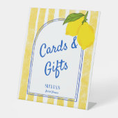 ドルチェ・ヴィータストライプイエローイタリアン・レモンの贈り物 台座サイン (正面)