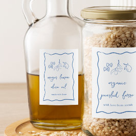 ドルチェ・ヴィータ ウェーブ ストライプ イタリアン フードラベル